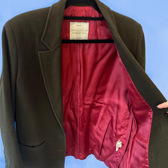 Vintage Benetton Wool Blazer Jacket - Picture 3 of 7